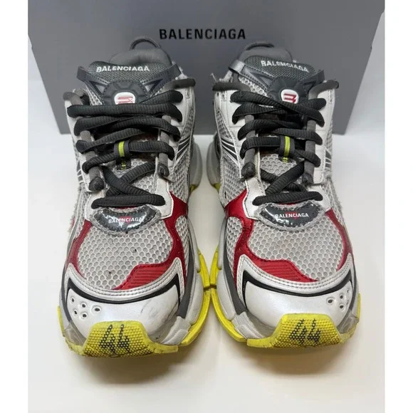 Balenciaga Runner Sneaker Red/Yellow Size 11 US 44 EU - Picture 2 of 10